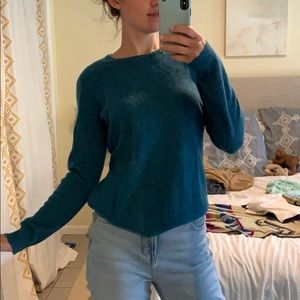 Cashmere Teal Sweater